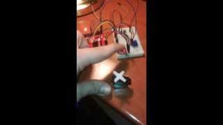 Move a servo and blink a led through a proximity sensor with Arduino [upl. by Breh208]