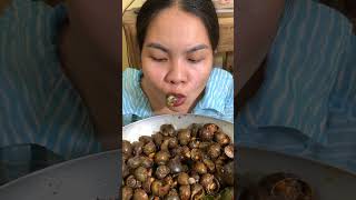 Snail fried delicious mukbang eatingshow food shorts [upl. by Flosser]