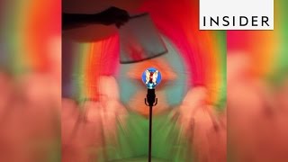 An artist creates rainbow lights and theres a hilarious story to it [upl. by Divadnahtanoj]