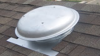 Installing a roof top attic fan [upl. by Hoeve]