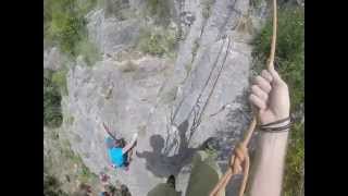 Leader Climbing with GOPRO in the GebzeBallıkayalar [upl. by Ky]