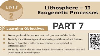 LITHOSPHERE  II EXOGENETIC PROCESSES PART 7 [upl. by Waldack]