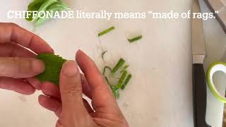 How to “CHIFFONADE” or cut herbs [upl. by Jamel377]