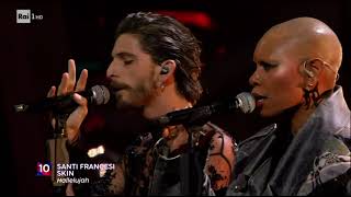 Santi Francesi con Skin  Hallelujah LIVE AUDIO  PHOTOS  SANREMO 2024 [upl. by Merrilee56]