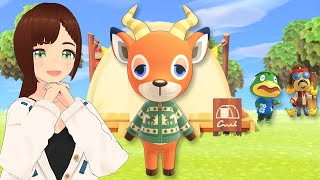 Beau came to my campsite 🦌🧡 now we visit Harvey and take the Kappn boat ride  Animal Crossing [upl. by Yrak]