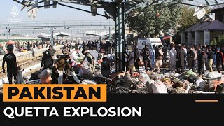 Deadly explosion at Quetta railway station in Pakistan  AJshorts [upl. by Rubie]