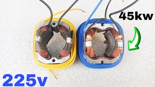 I rewind dubbel blender motor into strong free energy generator using copper wire [upl. by Boru]