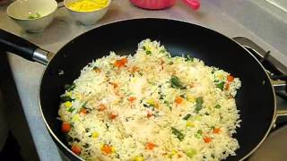 How to Make Vegetable Fried Rice  Authentic Chinese Style  Quick and Easy Recipe [upl. by Leuqcar]