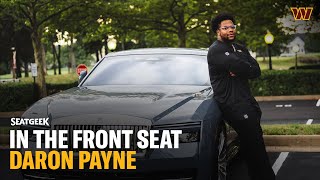 In the Front Seat Daron Payne  Washington Commanders  NFL [upl. by Fotina]