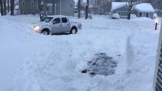 2012 Nissan Frontier plowing [upl. by Airogerg]