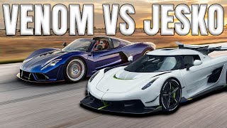 Koenigsegg Jesko vs Hennessy F5 vs The World [upl. by Kera]