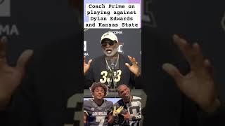 Coach Prime on playing against Dylan Edwards and Kansas State [upl. by Audre]