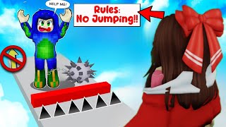 Roblox But YOU CANT JUMP ft AyushMore EktaMore [upl. by Aratas585]