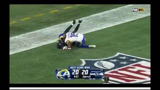 Damarcus Robinson insane overtime one hand catch [upl. by Eniamahs]