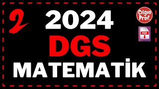 2024 DGS MATEMATİK PDF  2024 DGS Matematik Soru Çözümleri 2650 [upl. by Erina552]