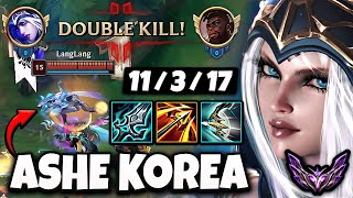 Ashe vs Varus  ADC  Lol Korea Master Patch 143 ✅ [upl. by Nahoj]