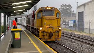 Trains in Christchurch  Coal amp TranzAlpine November amp December 2023 [upl. by Arbmik]