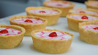 Cherry Bakewell Tarts  Cherry Bakewell Tarts are a classic British dessert [upl. by Dianthe]