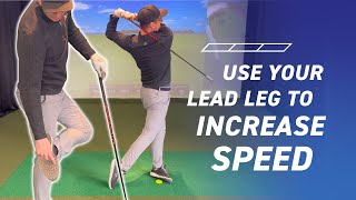 Use Your Lead Leg to Increase Speed and Power  Golf Ground Force Drill [upl. by Ignatia]