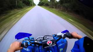 yamaha blaster 200 vs honda 400ex race [upl. by Vania]