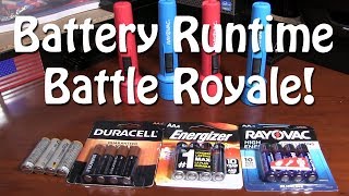 Energizer vs Duracell vs Rayovac vs Amazon Battery Test [upl. by Adnuahsor]