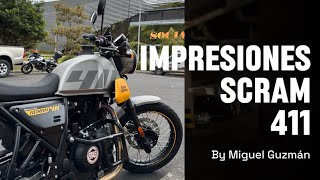 Prueba de manejo Royal Enfield Scram 411  Miguel Guzmán [upl. by Vitale]