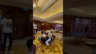 Shubman Gill did a weird dance with Saachi Marwah wife of Nitish Rana watch viral video [upl. by Aliuqaj562]