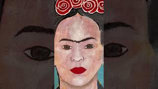 Frida Kahlo fridakahlo arte painting art mexicanpainter portraitpainting handpaintedart rose [upl. by Eelimaj]