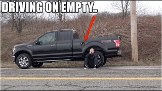 How far did I drive my Ford F150 on quot0 MILES TO EMPTYquot  a LOT farther than you think [upl. by Quennie]