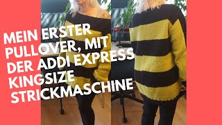 Einfach und schnell Pullover mit addi Express Kingsize stricken [upl. by Horatius]