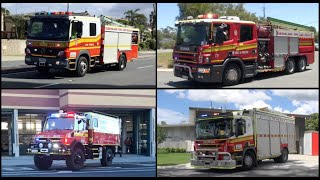 QLD Fire amp Rescue Vehicles Responding  Compilation [upl. by Idrahs931]