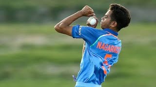 Kamlesh Nagarkoti Bowling Action Analysis [upl. by Nylekcaj]