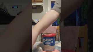 Oreo Creme Flavored Whipped Frosting Cap Bottle Flip Trickshot [upl. by Nifled68]