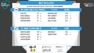 Belgrave 2nd XI NLC Payroll v St Johns Tecoma 2nd XI [upl. by Aleibarg]