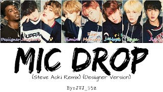 BTS방탄소년단  Mic Drop Desiigner Ver Colour Coded Lyrics HanRomEng [upl. by Gretna]