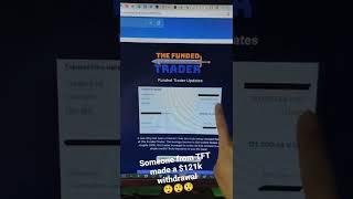 121000 withdrawal proof 🔥🔥🔥  the funded trader program [upl. by Joice]