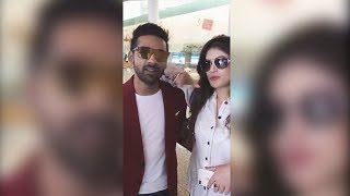 Puneesh Sharma And Bandagi Kalra SPOTTED At Mumbai Airport [upl. by Assirok492]