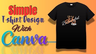 Tshirt design in Canva [upl. by Anemolif467]