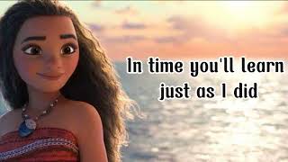 Moana  Where You Are Lyrics From Moana Disney Movie [upl. by Aggappe]