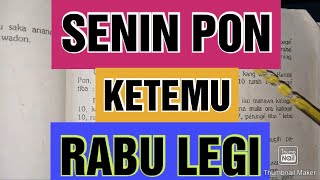 WETON JODOH SENIN PON DAN RABU LEGI [upl. by Adnalahs]