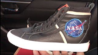 Vans NASA X Sk8 Hi 46 Mte Dx Space Voyager Black shoes [upl. by Eilyac]