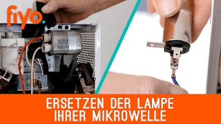 Ersetzen der Lampe Ihrer Mikrowelle [upl. by Nnylcaj977]