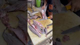 Skinning fish in fishline fish fishing crab foodseafood restaurantchicken shorts short [upl. by Cleve210]