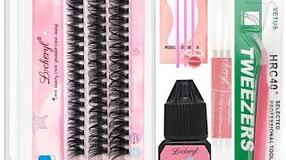 Unboxing Clusters Lashes D CurlVolume Individual Lashes Extensions With Tools [upl. by Tham]