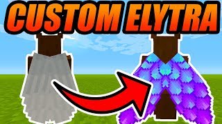 How To Get CUSTOM ELYTRAS In MINECRAFT  Minecraft Console Edition Custom Elytras NO MODSADDONS [upl. by Atiuqehc]