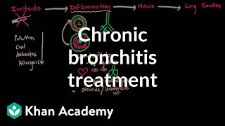 Chronic bronchitis treatment  Respiratory system diseases  NCLEXRN  Khan Academy [upl. by Erreipnaej67]