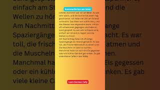 Sommerferien am Meer deutsch learndeutsch learngerman deutschlernen foru [upl. by Lraep420]