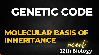 Genetic code  Important points neet cbseboard [upl. by Ained]