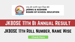 Jkbose class 11th private bi annual 2024 result declared  Gazette pdf 📄 of 11th private result 2024 [upl. by Ecille795]