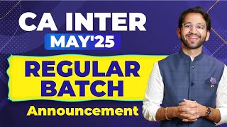 CA Inter Law Regular Batch May25 Batch Details ICAI  Shubham Singhal [upl. by Valenza]